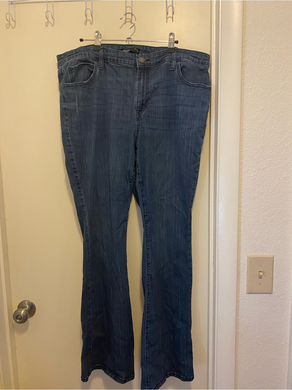 Simply Vera Vera Wang Women's Dark Blue boot cut 18W